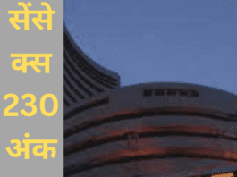 Sensex gains 230 pts